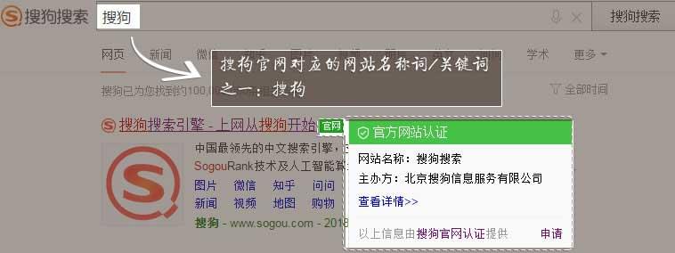 搜狗搜索官网认证工具使用方法与官网标识认证申请流程